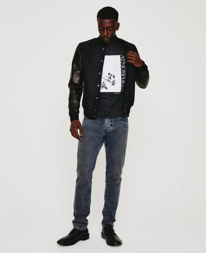 AG Jeans Bryce Crew Atmosphere Ink Stone Men Tees
