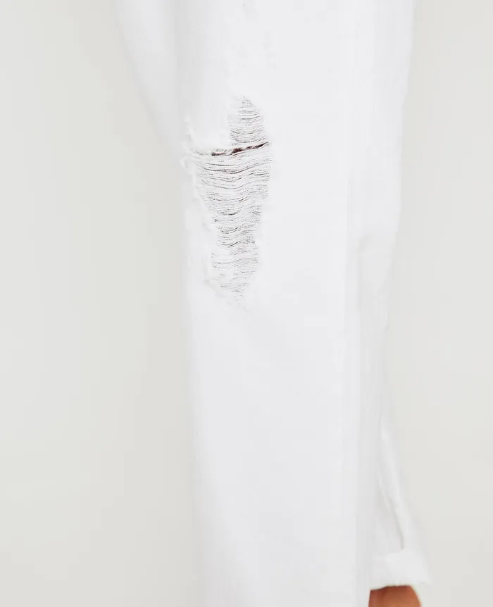 AG Jeans Knoxx Authentic White Destructed Women Denim AG Jeans Knoxx Authentic White Destructed Women Denim