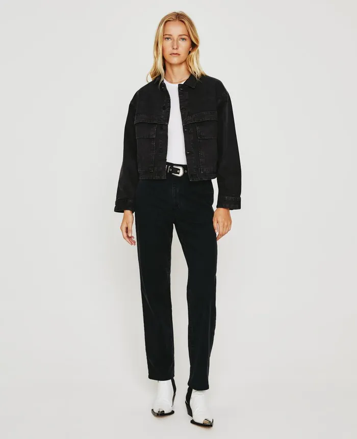 AG Jeans Mirah Militant Sulfur Black Women Jackets AG Jeans Mirah Militant Sulfur Black Women Jackets