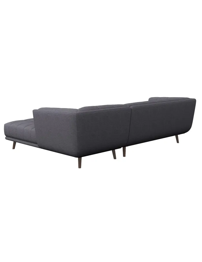 Anne Klein Agnesi Gray 102034 Sectional With Right Arm Facing Chaise Gray Women Home