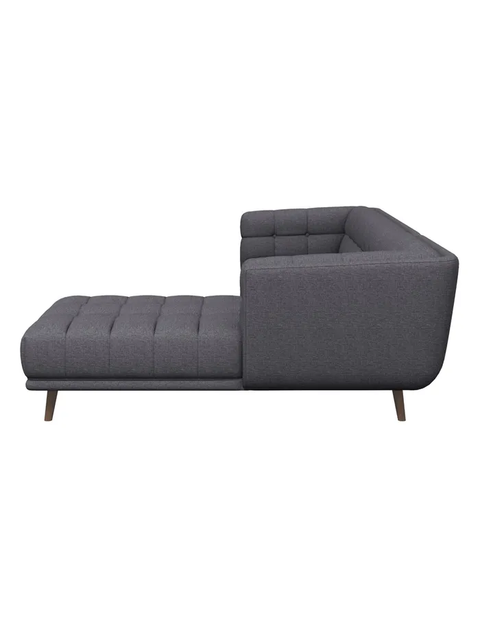 Anne Klein Agnesi Gray 102034 Sectional With Right Arm Facing Chaise Gray Women Home