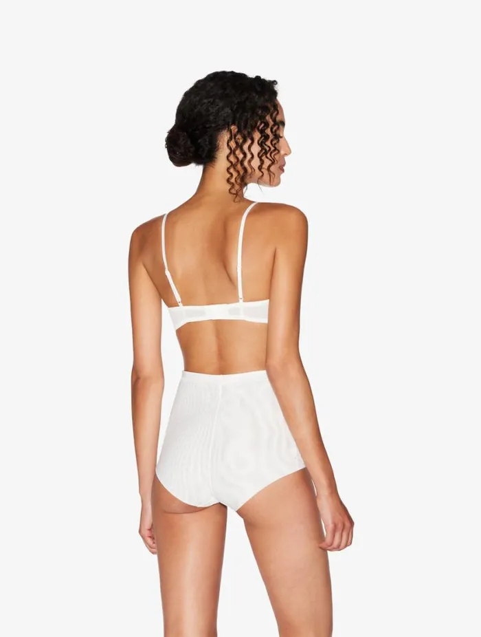 Balconette Bra In Offwhite Stretch Tulle Lingerie La Perla Balconette