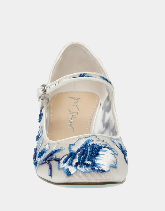 Betsey Johnson Women EZRA BLUE FLORAL