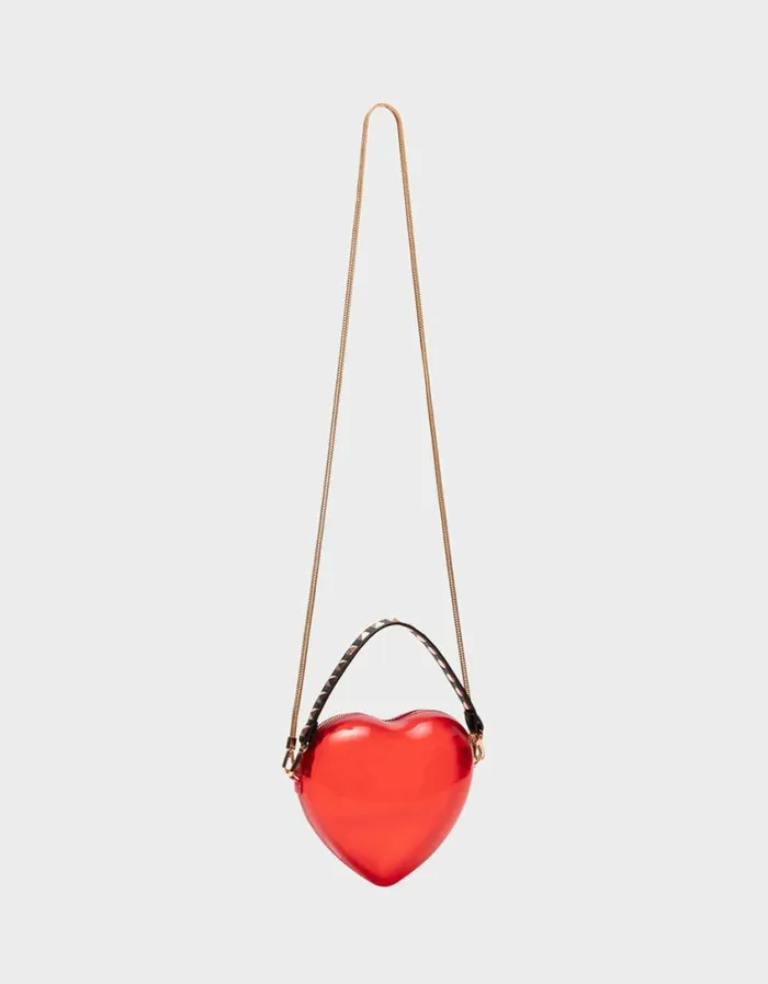 Betsey Johnson Women KITSCH HEART BEAT CROSSBODY RED Red Betsey Johnson Women KITSCH HEART BEAT CROSSBODY RED Red