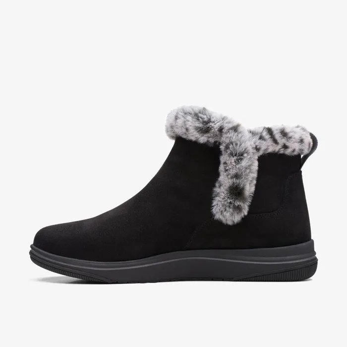 Breeze Fur Black Women Clarks Boots and Booties