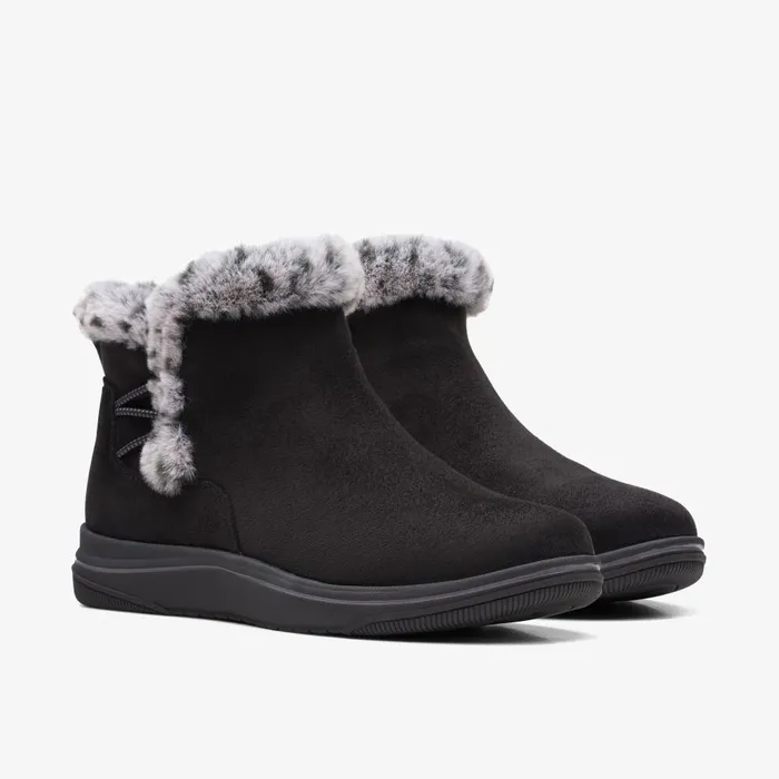 Breeze Fur Black Women Clarks Boots and Booties