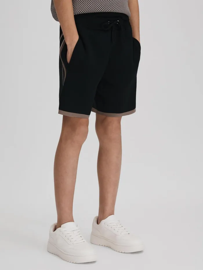 Children Reiss CoOrds Heddon Drawstring Shorts Hunting Green