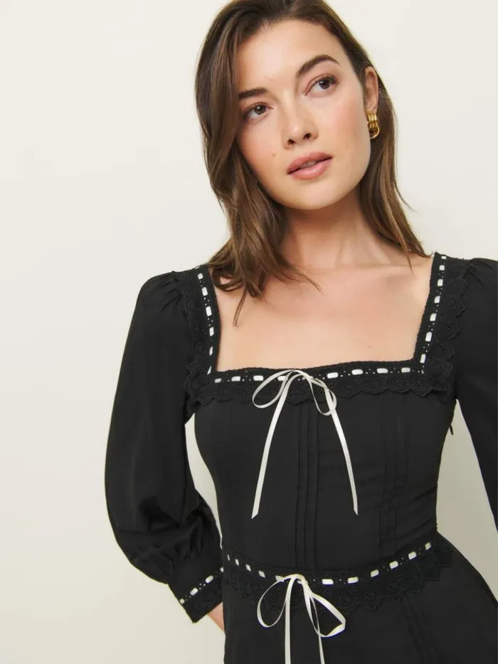 Clothing The Reformation Haisley Top Black
