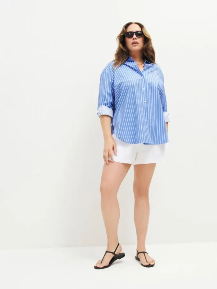 Clothing The Reformation Mila Linen Short Es White