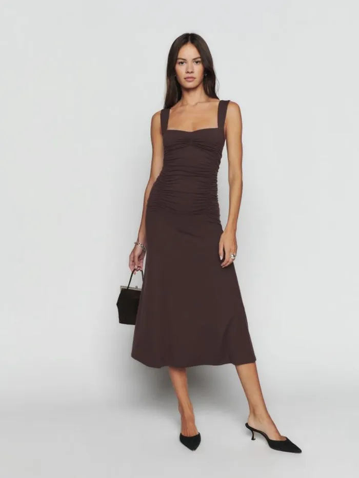 Clothing The Reformation Suvi Knit Dress Mole