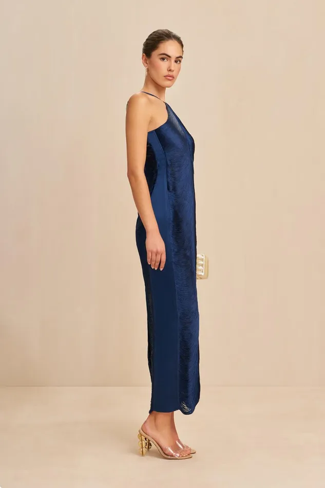 Cult Gaia Renata Gown Ink Women Gowns