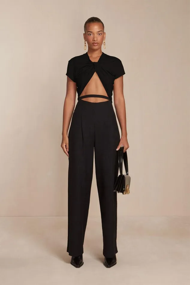 Cult Gaia Tasha Pant Black Women Bottoms