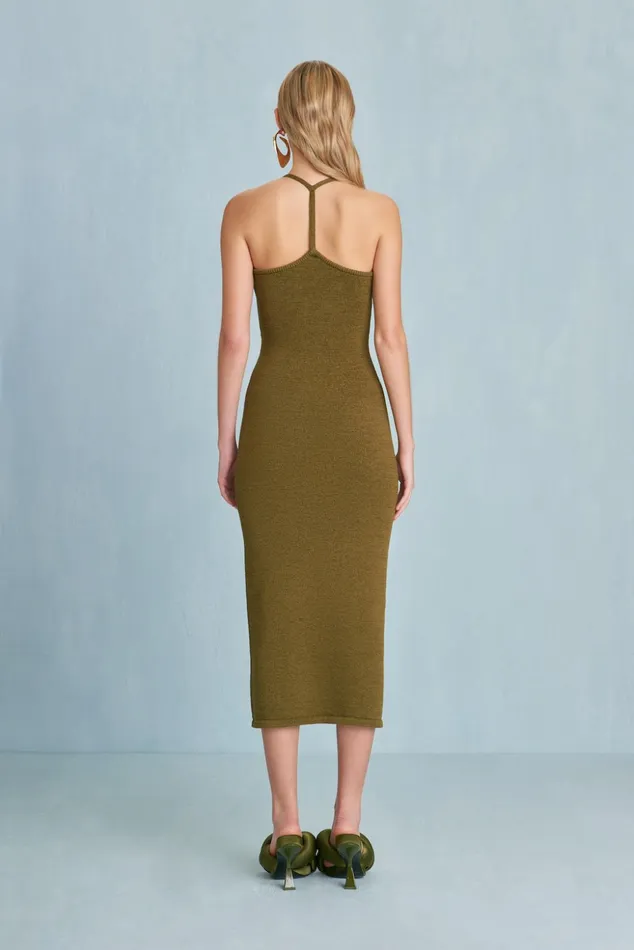 Cult Gaia Valma Knit Dress Serpent Women Dresses