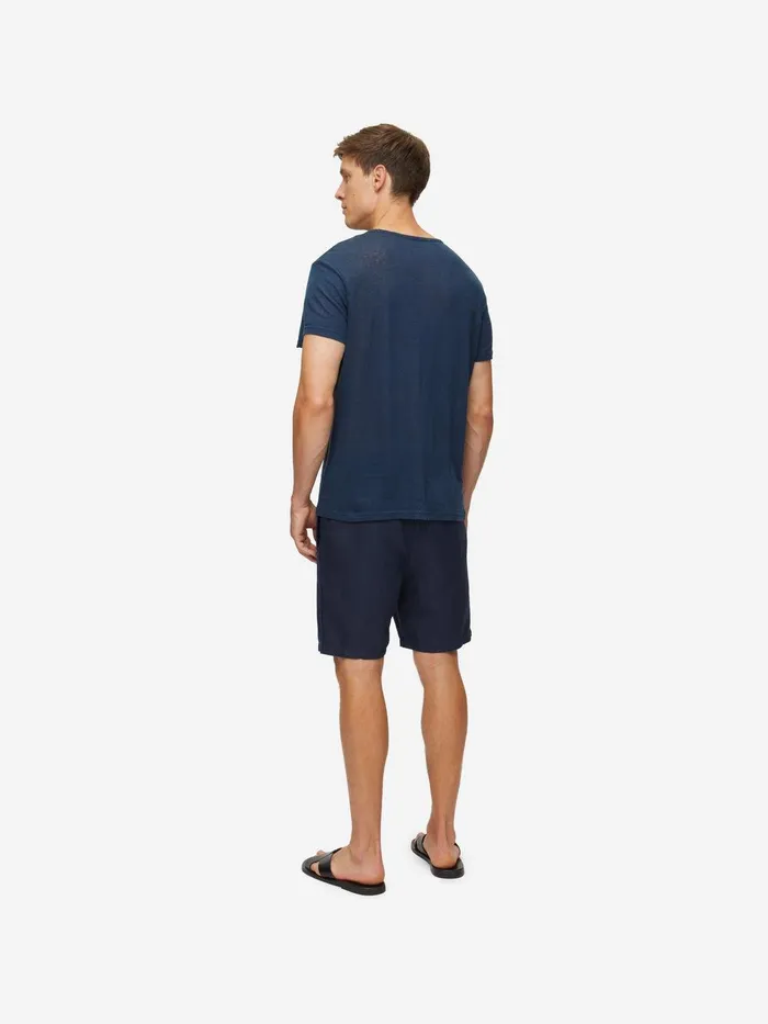 Derek Rose TShirt Jordan 2 Linen Navy Men Short Sleeve TShirts