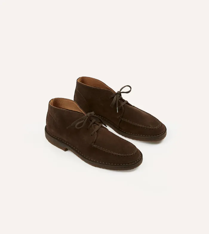 Drake039s Crosby MocToe Chukka Boot Brown Suede Men Chukkas