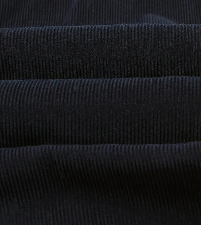 Drake039s Navy Corduroy TwoPocket Western Shirt Men Casual Shirts