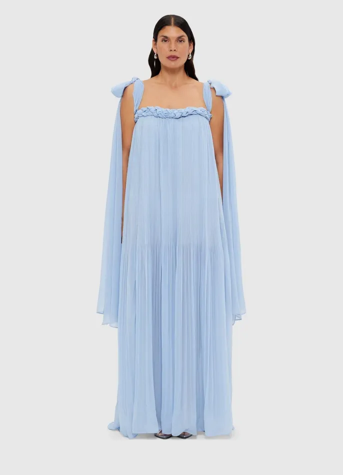 Dresses and Jumpsuits Women LEO LIN Camilla Draped Floor Length Dress 8211 Sky Blue