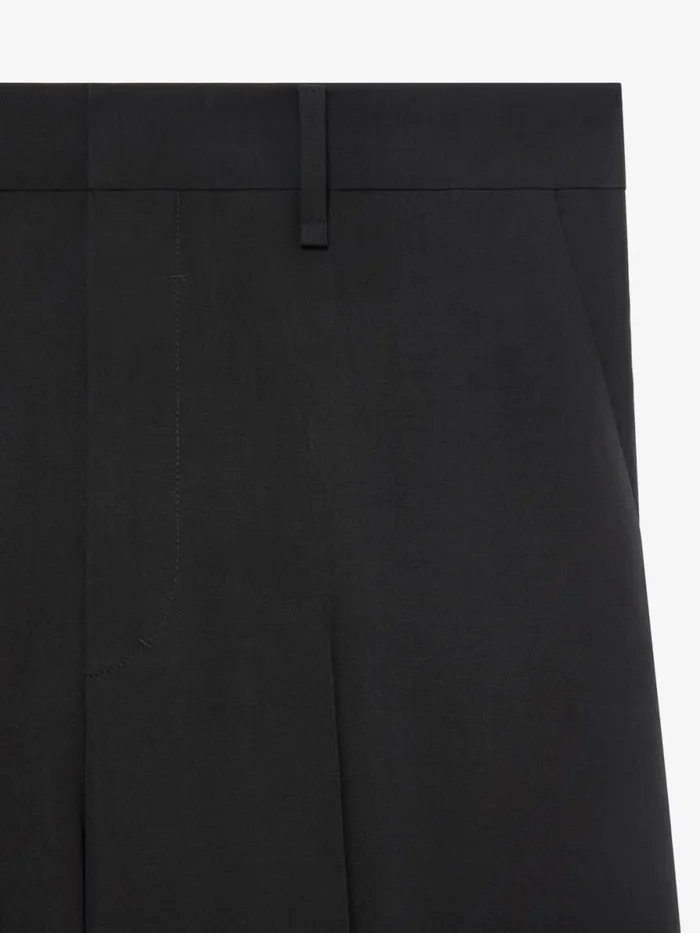 Extra Wide Pants In Wool Black Men Givenchy Pants and Shorts
