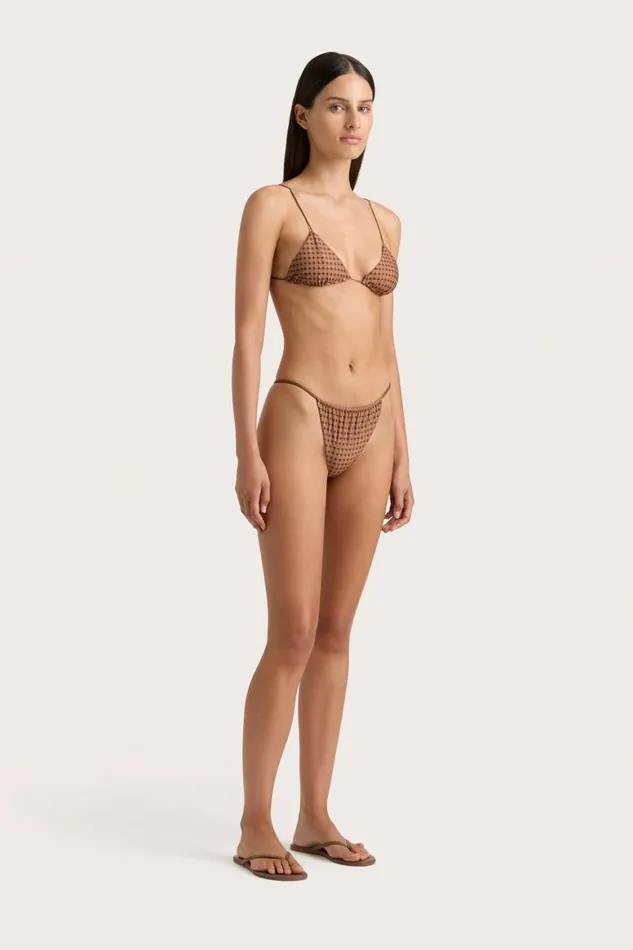 Faithfull The Brand Swim Elea Bikini Bottom Oliander Cocoa 8211 Women