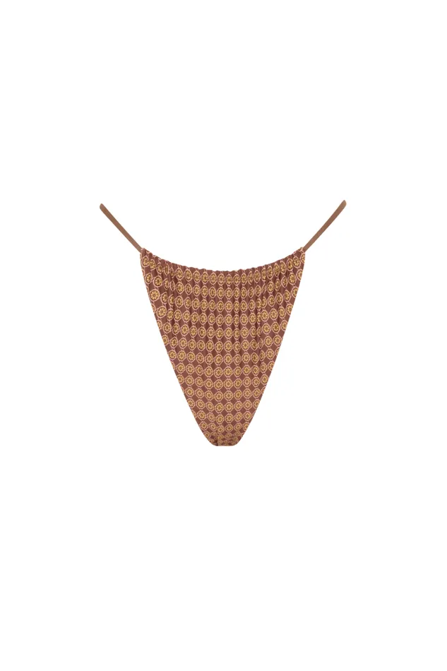 Faithfull The Brand Swim Elea Bikini Bottom Oliander Cocoa 8211 Women