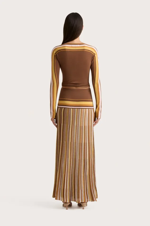 Faithfull The Brand Tops Citara Long Sleeve Top Cocoa 8211 Women Faithfull The Brand Tops Citara Long Sleeve Top Cocoa 8211 Women