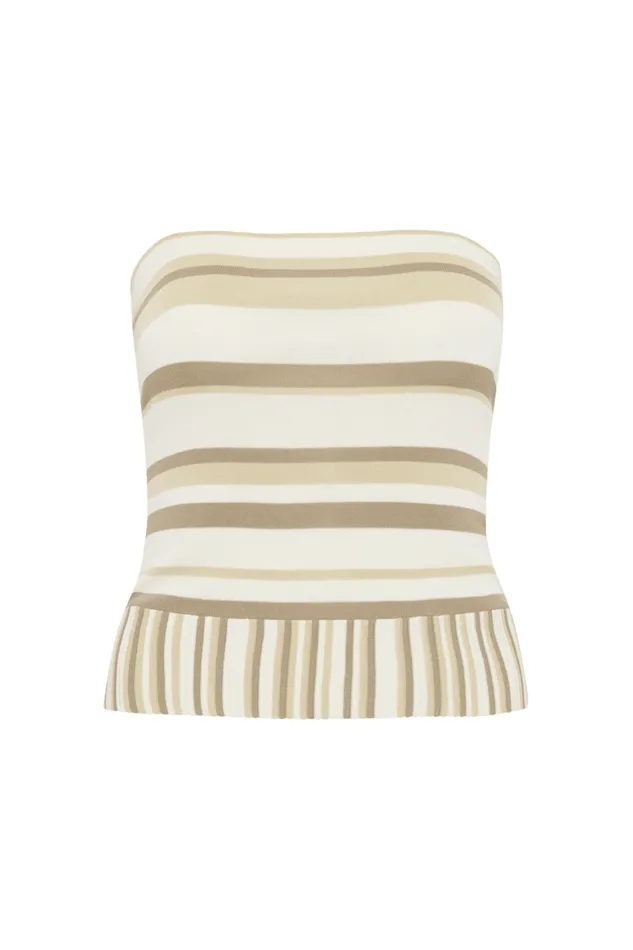 Faithfull The Brand Tops Citara Strapless Top White 8211 Women Faithfull The Brand Tops Citara Strapless Top White 8211 Women