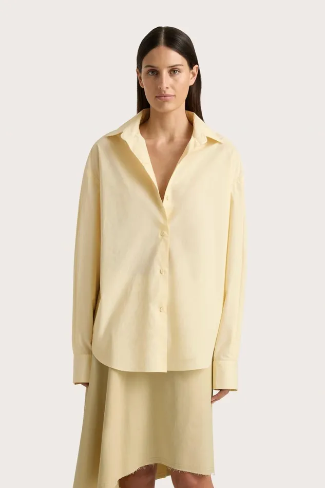 Faithfull The Brand Tops Vieste Shirt Lemon 8211 Women Faithfull The Brand Tops Vieste Shirt Lemon 8211 Women