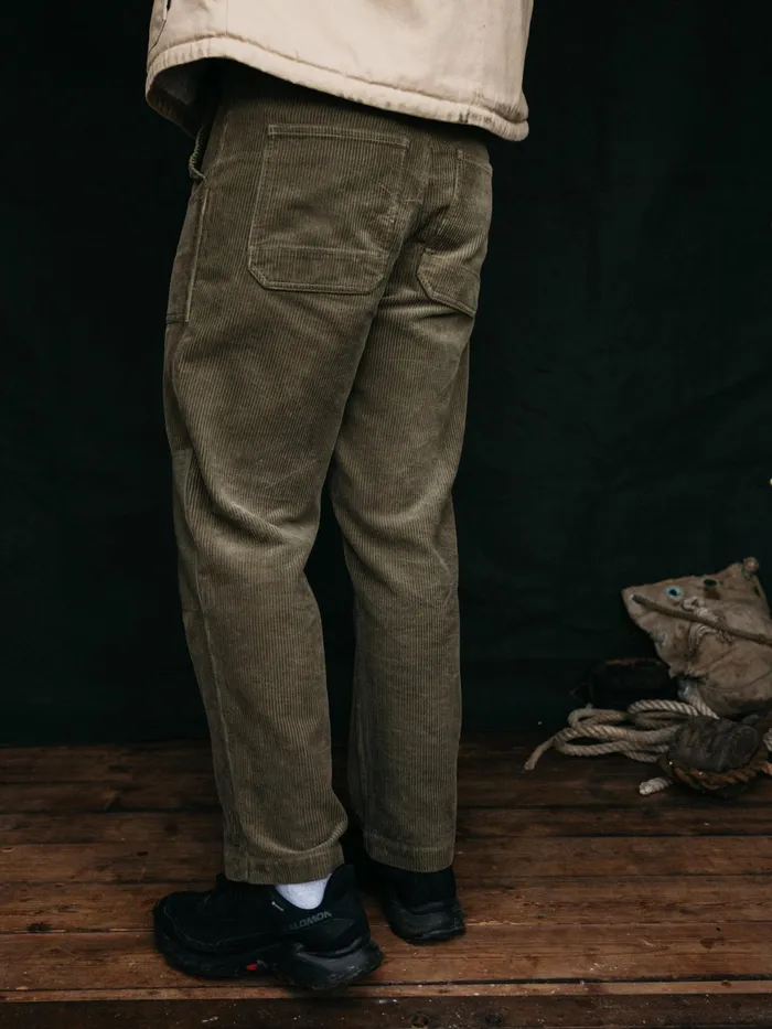 Finisterre Pants Men Basset Cord Trouser Olive