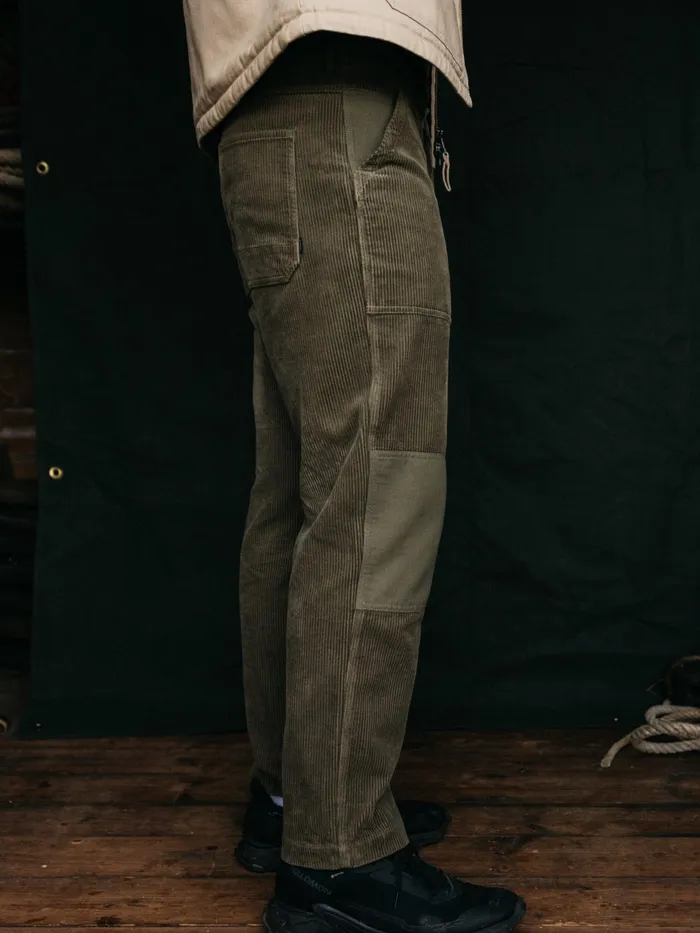 Finisterre Pants Men Basset Cord Trouser Olive