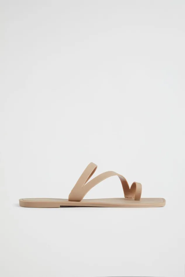 Flats Woman Seed Heritage Asymmetric Jelly Slide Cookie
