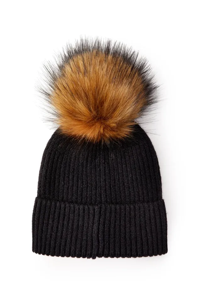Holland Cooper Burghley Bobble Hat Black Women Hats and Headbands Holland Cooper Burghley Bobble Hat Black Women Hats and Headbands