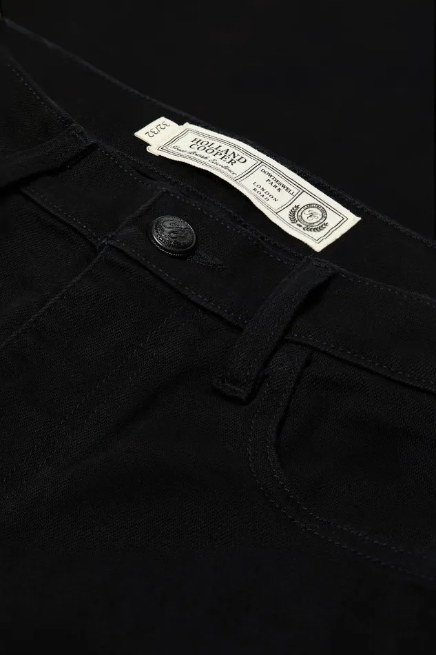 Holland Cooper Classic Straight Jean Black Men Jeans Holland Cooper Classic Straight Jean Black Men Jeans
