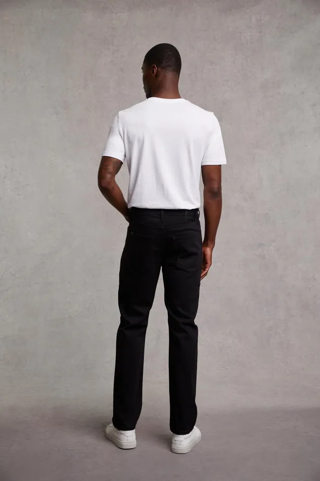 Holland Cooper Classic Straight Jean Black Men Jeans Holland Cooper Classic Straight Jean Black Men Jeans
