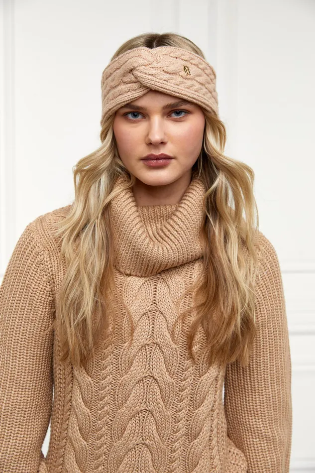 Holland Cooper Cortina Headband Camel Women Hats and Headbands Holland Cooper Cortina Headband Camel Women Hats and Headbands