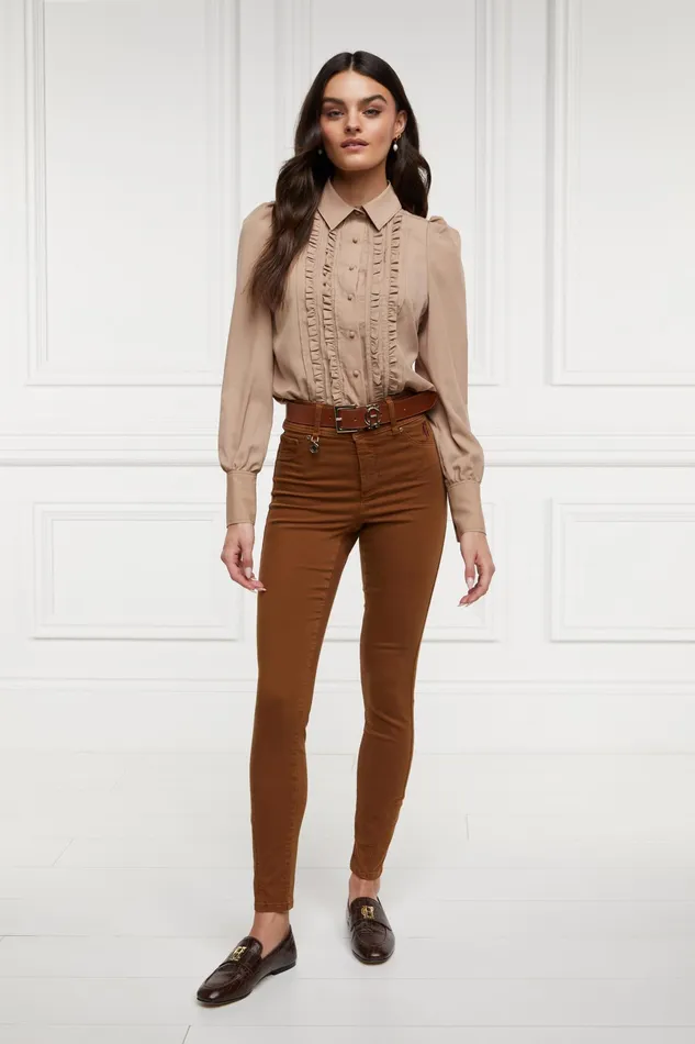 Holland Cooper Jodhpur Jean Dark Caramel Women Jeans