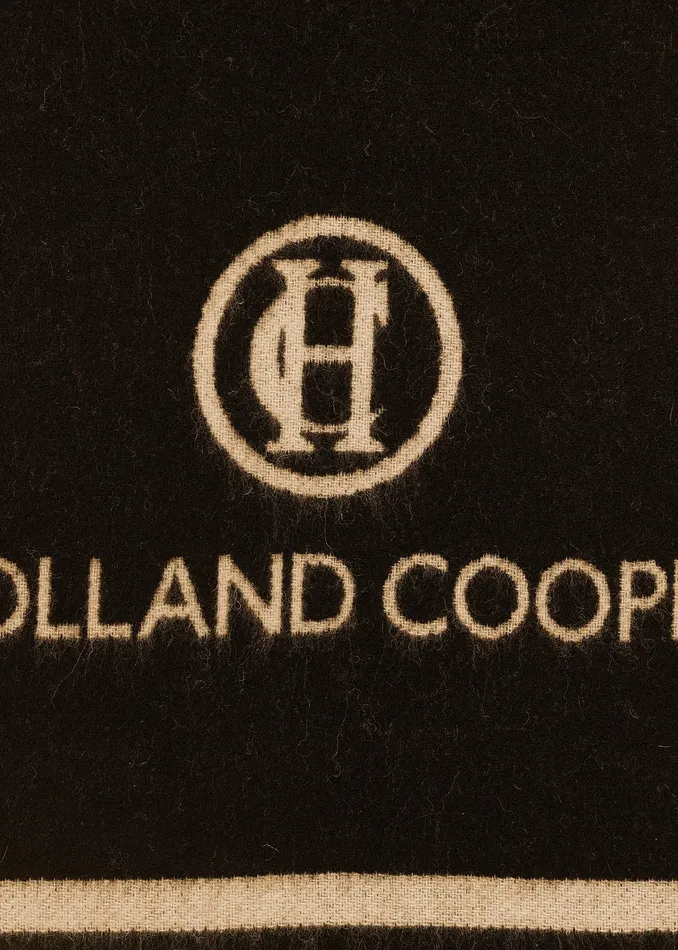 Holland Cooper Regency Monogram Scarf Black Camel Women Scarves Holland Cooper Regency Monogram Scarf Black Camel Women Scarves