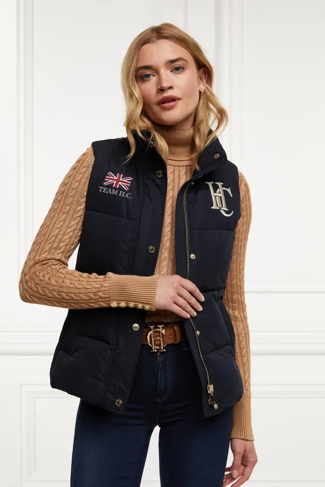 Holland Cooper Team Gilet Ink Navy Women Gilets