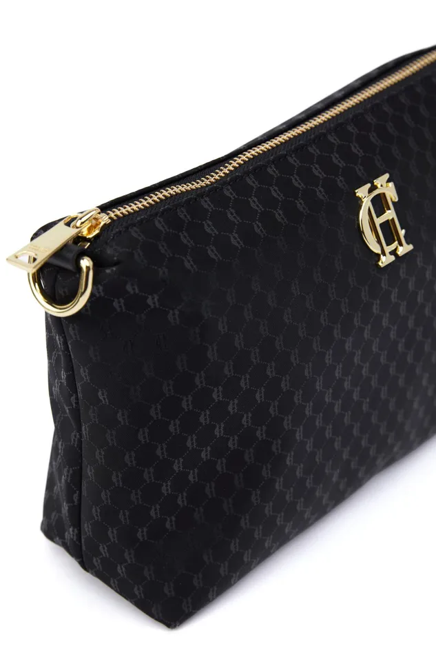 Holland Cooper Thames Changing Bag Black Monogram Women Baby Changing Bags