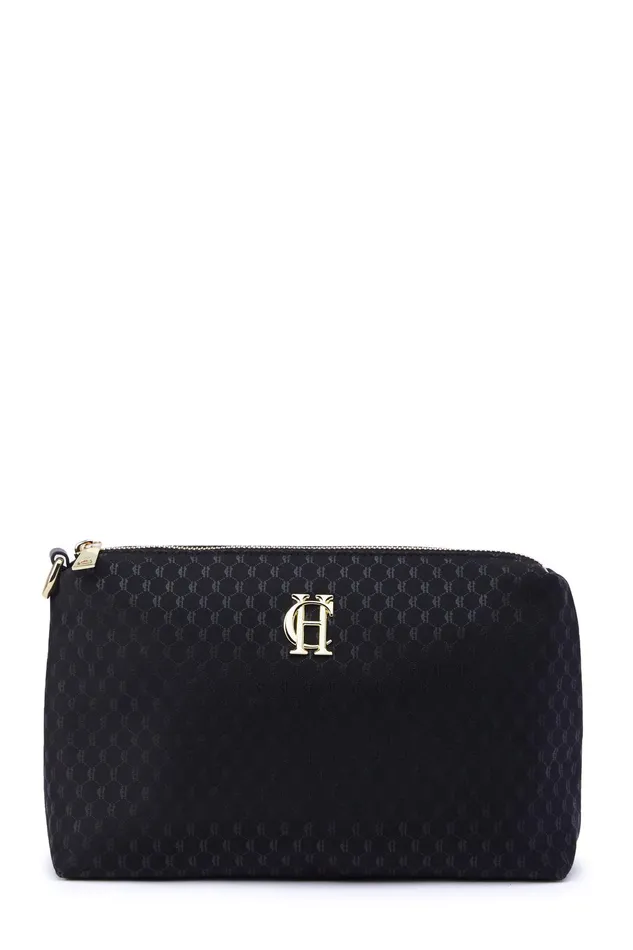 Holland Cooper Thames Changing Bag Black Monogram Women Baby Changing Bags