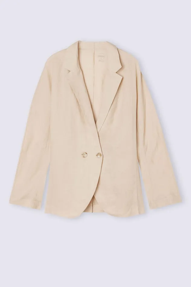 Intimissimi Cardigans Jackets Women Linen Cloth Double Breasted Jacket Natural 913i 8211 Rope Beige