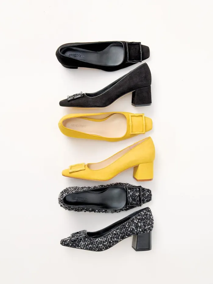 JMcLaughlin Feodora Suede Heels Black Women Heels JMcLaughlin Feodora Suede Heels Black Women Heels