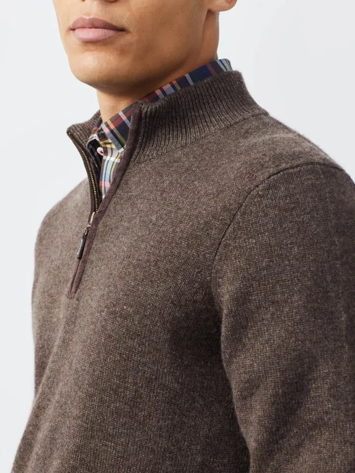 JMcLaughlin Tate Cashmere Sweater Dapple Gray Men Sweaters JMcLaughlin Tate Cashmere Sweater Dapple Gray Men Sweaters