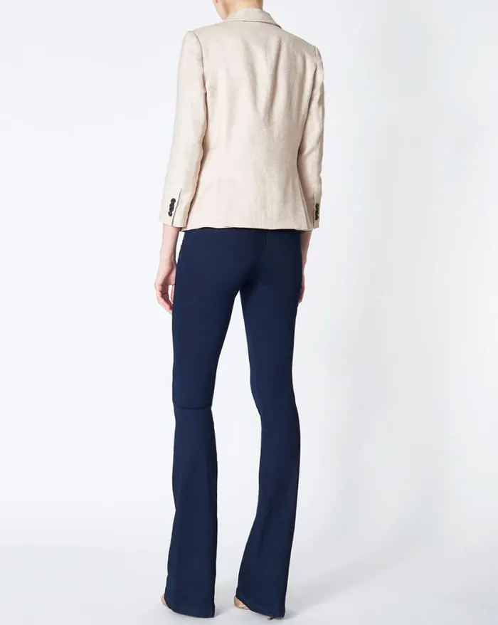 Jackets and Outerwear Shop Veronica Beard Schoolboy Linen Dickey Jacket White