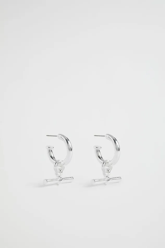 Jewellery Woman Seed Heritage TBar Hoop Silver