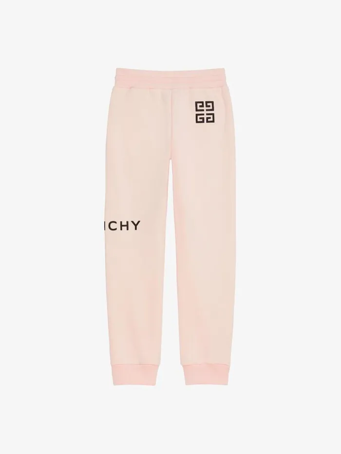 Jogger Pants In Fleece Light Pink Kids Givenchy