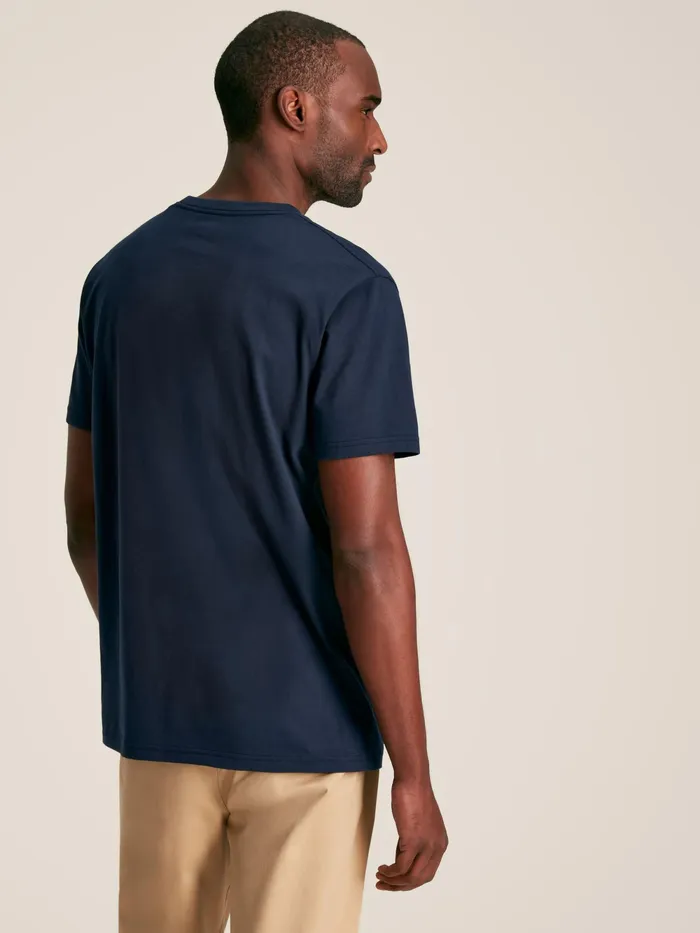 Joules Tops and Tshirts Navy Plain Jersey Crew Neck TShirt 8211 Men
