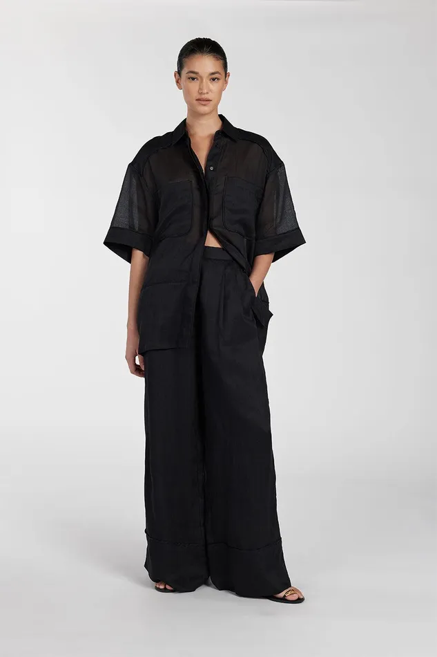KAI BLACK RAMIE RESORT PANT Women DISSH Pants