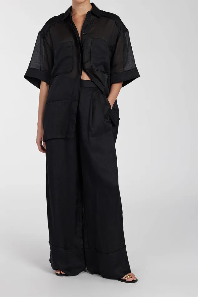 KAI BLACK RAMIE RESORT PANT Women DISSH Pants