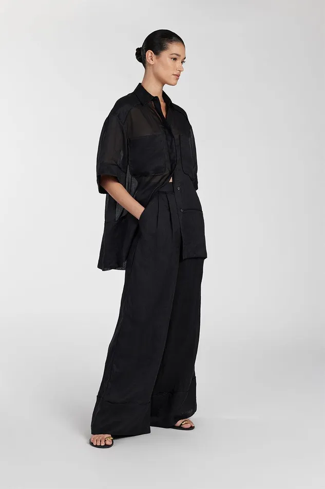 KAI BLACK RAMIE RESORT PANT Women DISSH Pants