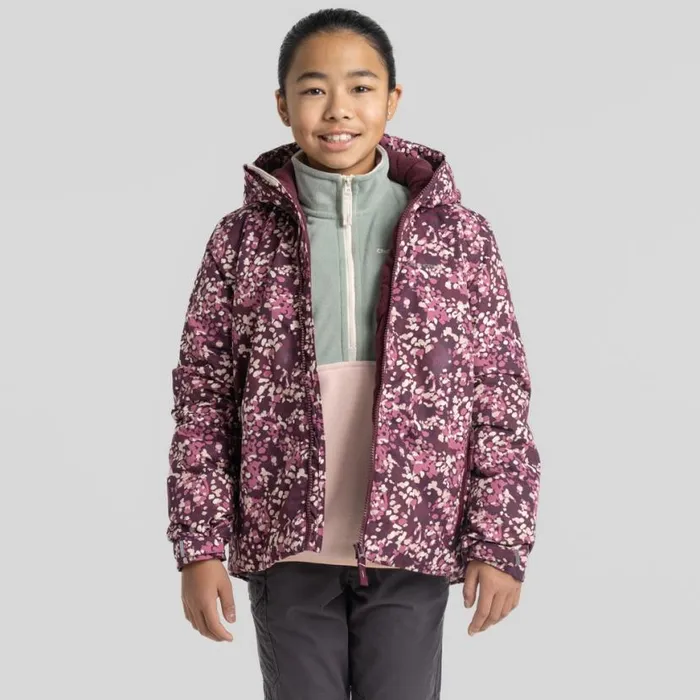 Kids Waterproof Jackets Craghoppers Kid039s Brosna Jacket Deep Violet Print Kids Waterproof Jackets Craghoppers Kid039s Brosna Jacket Deep Violet Print